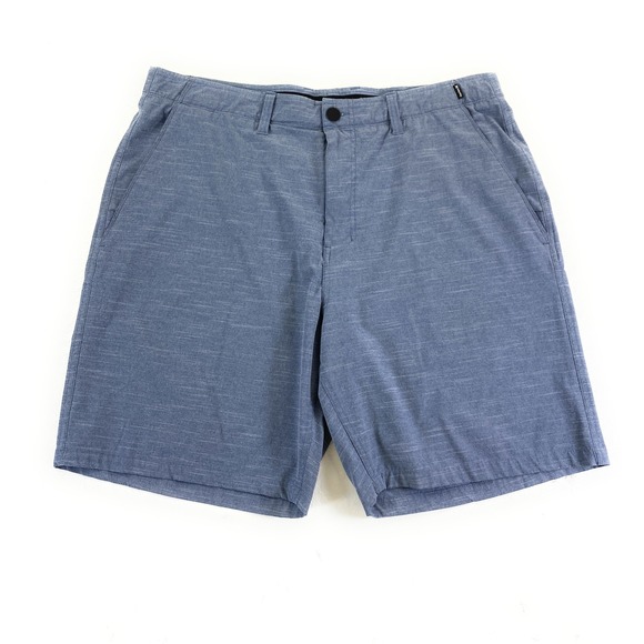 Hurley Men's Phantom Performance Stretch 8" Inseam Blue Golf Walk Shorts 38 - Picture 1 of 13